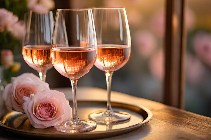 Rosé Wein - zarte Farbe, voller Geschmack