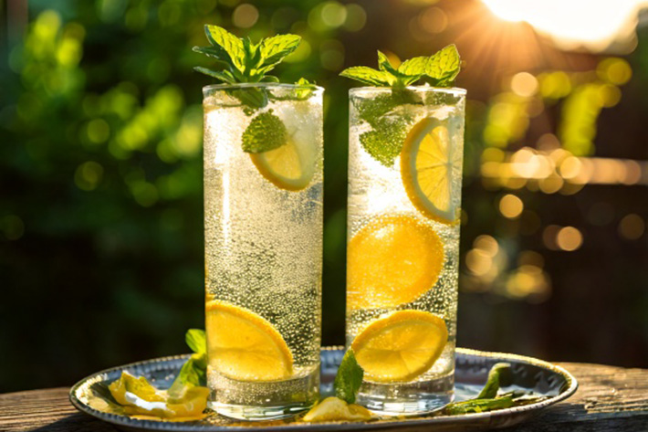 Highballs: Spritzige Drinks in hohen Gläsern