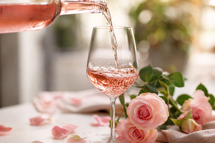 Rosé Wein - zarte Farbe, voller Geschmack