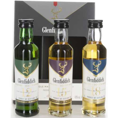 Glenfiddich 3er Set 40% 0.15